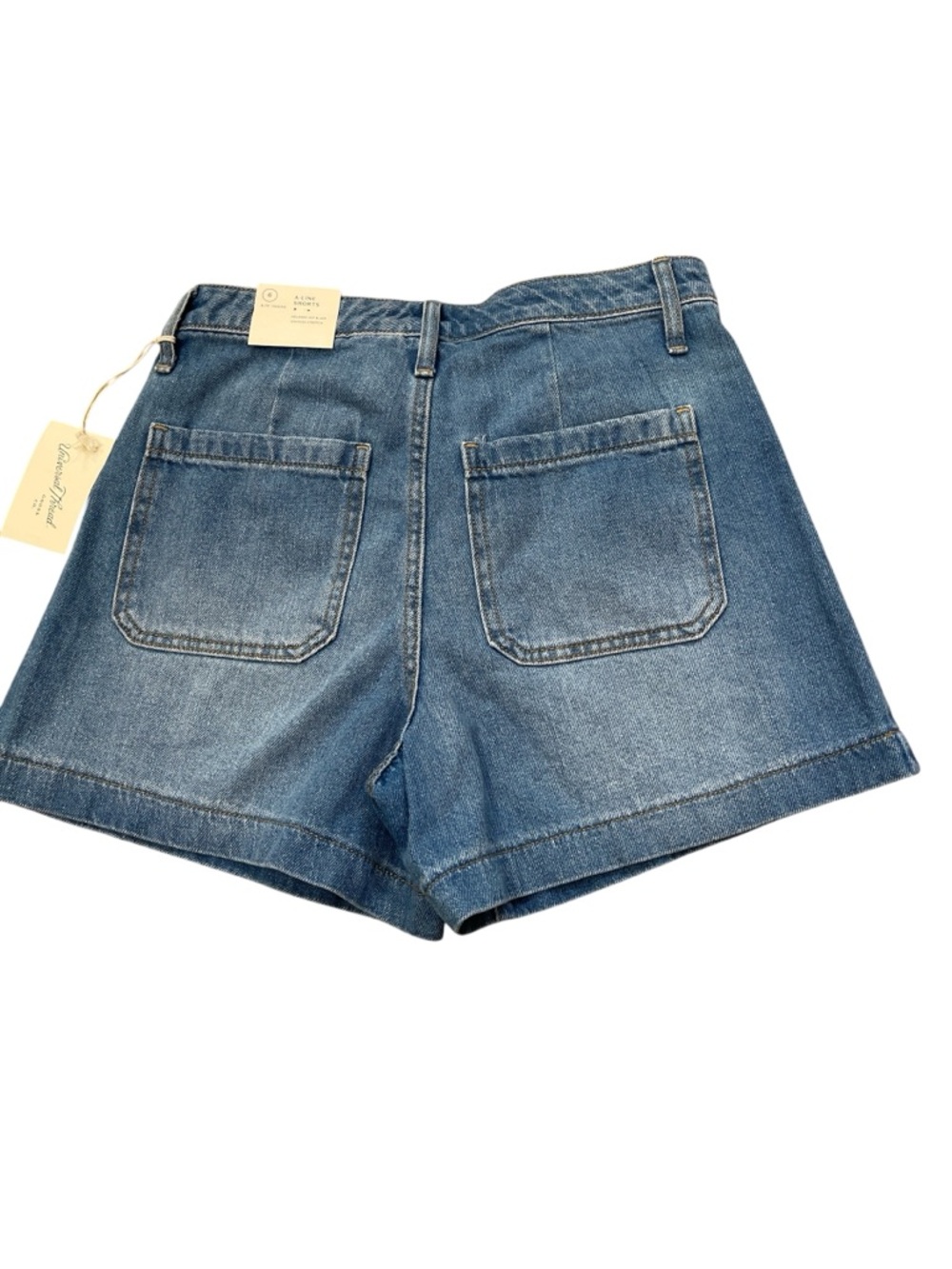 Universal Thread Medium Blue Denim Highest Rise A Line Jean Shorts - Picture 2 of 7